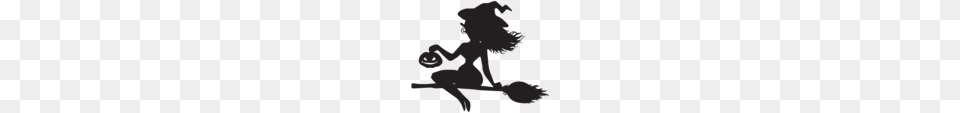 Witch On Broom Silhouette Clip, Dancing, Leisure Activities, Person, Baby Png