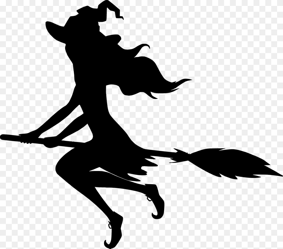 Witch Silhouette, Stencil, Person Png