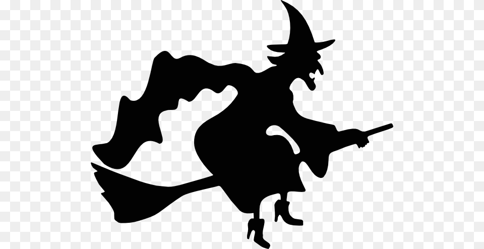 Witch Silhouette Clip Art, Stencil, Clothing, Footwear, Shoe Png