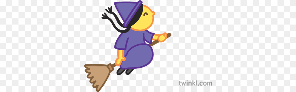 Witch Witch On Broom Emoji, Baby, Cleaning, Person, People Free Transparent Png