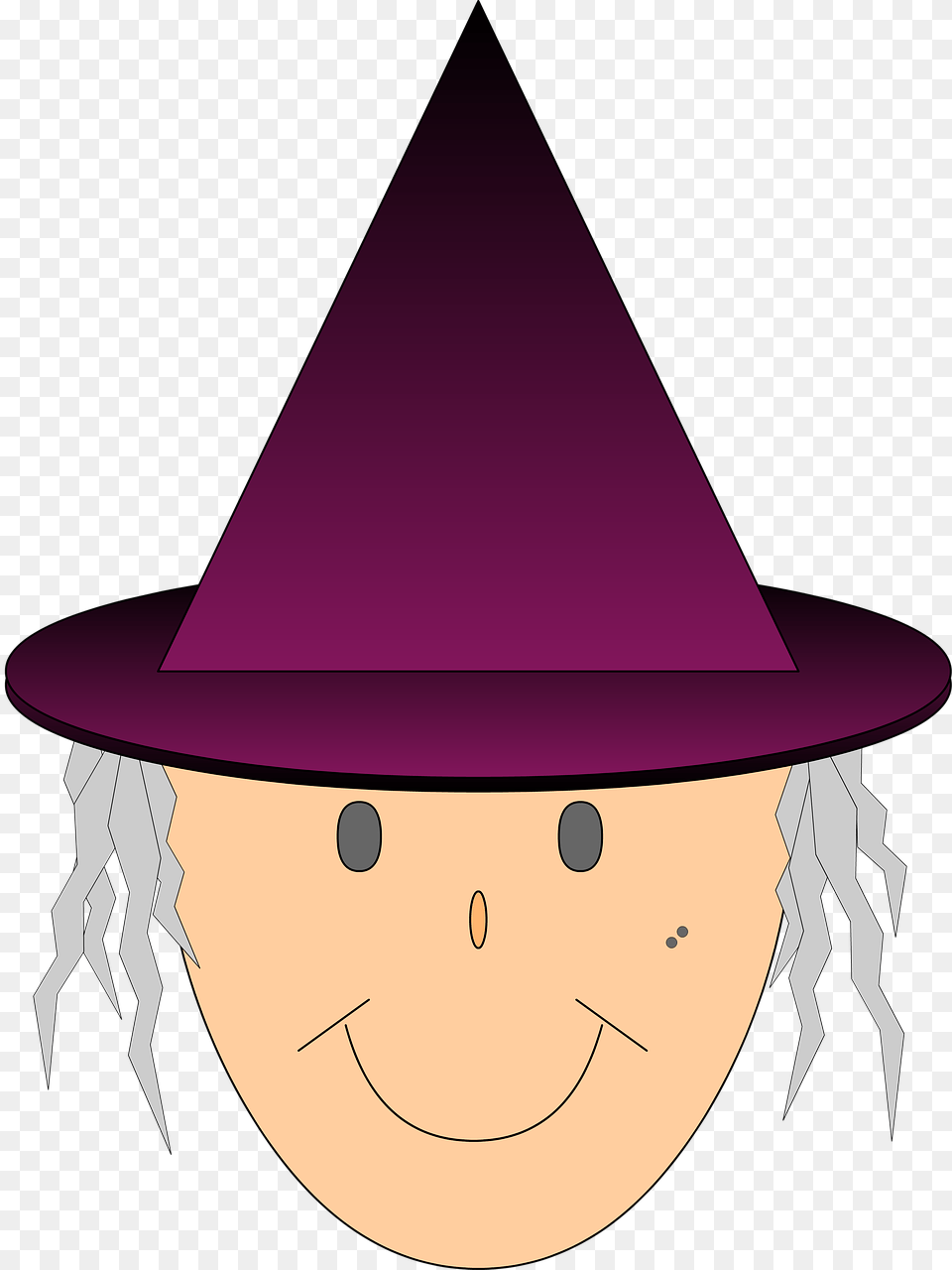 Witch Wizard Helloween Witch S Hat Illustration Small Pink Halloween Hat, Clothing, Purple, Person, Face Free Transparent Png