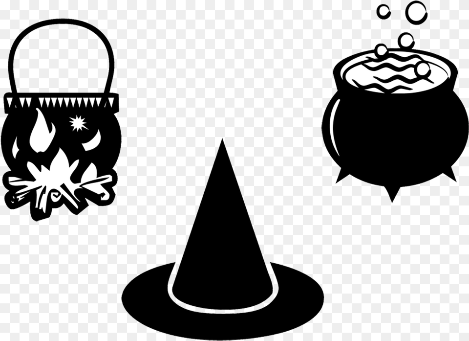Witchcraft Cauldron Magic Witch Potion Pot Clipart, Stencil, Food, Nut, Plant Free Png Download