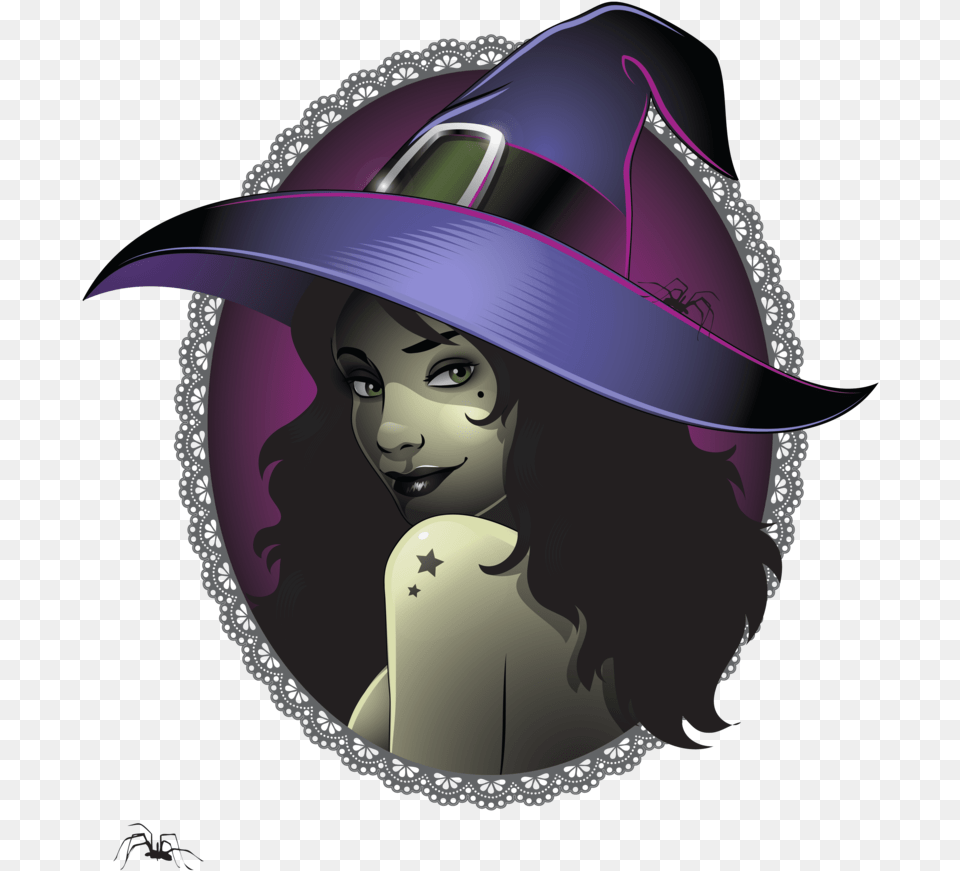 Witchcraft Clipart Sexy Witch Clip Art, Clothing, Sun Hat, Hat, Purple Png