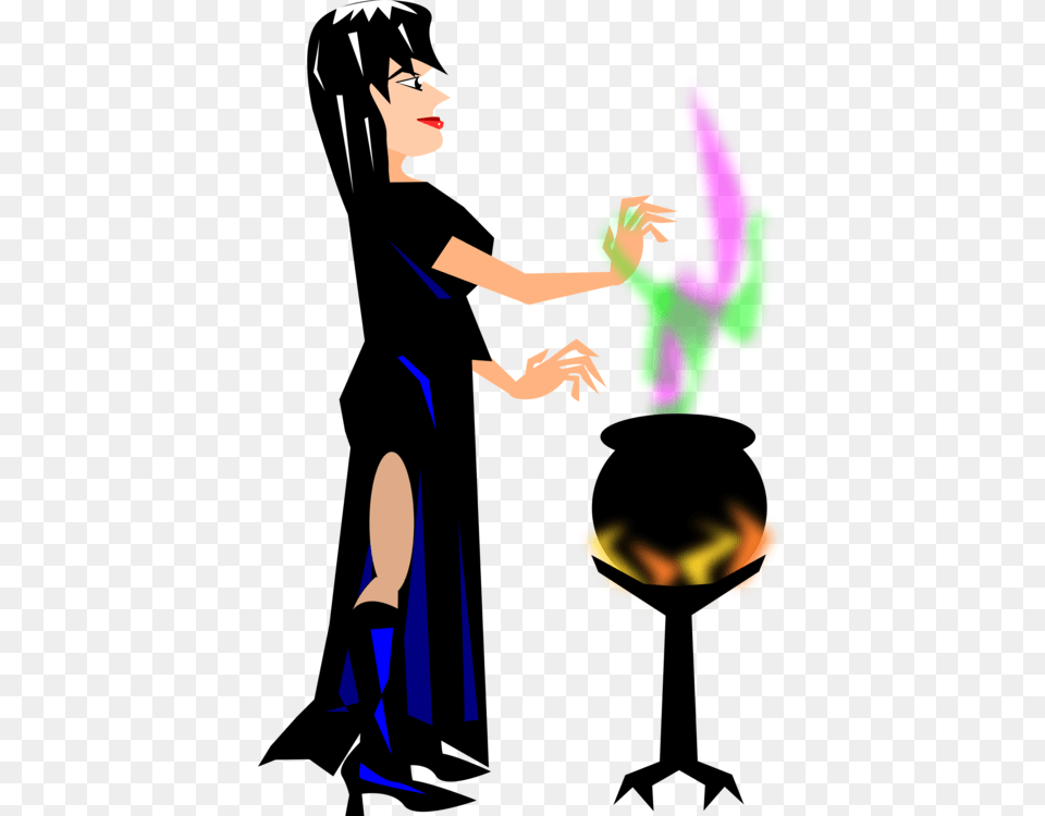 Witchcraft Magic Potion Cauldron, Adult, Female, Person, Woman Free Transparent Png