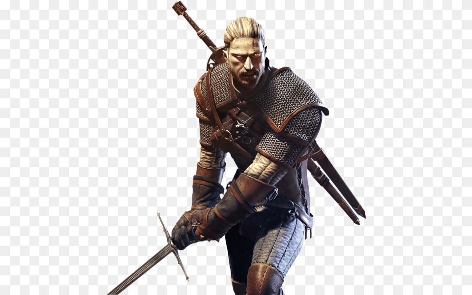 Witcher, Sword, Weapon, Adult, Male Free Transparent Png