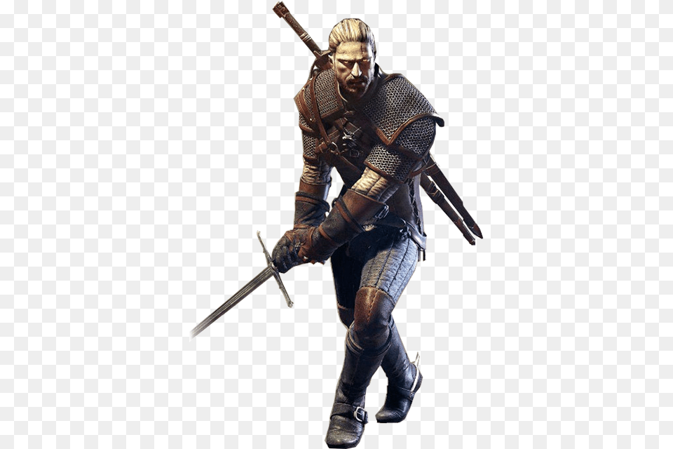 Witcher, Sword, Weapon, Adult, Male Free Png Download