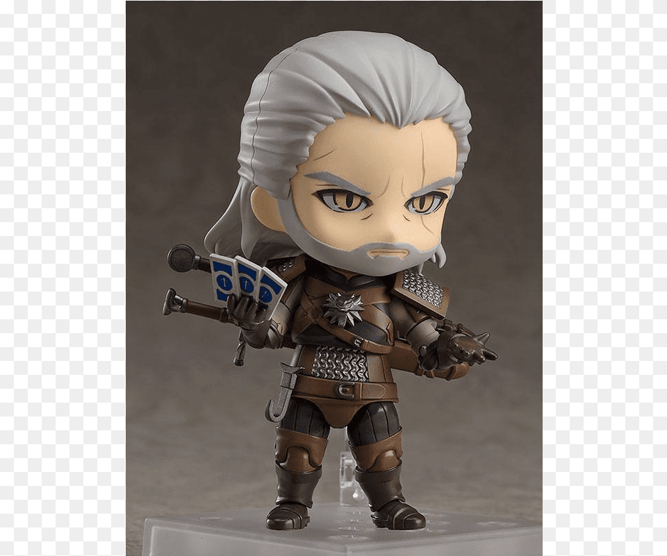 Witcher Geralt Nendoroid By Good Smile Company Geralt Of Rivia Toy, Baby, Person, Face, Head Free Png Download