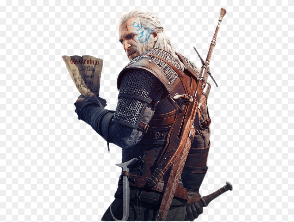 Witcher Geralt Of Rivia Image Geralt Of Rivia Hearts Of Stone, Adult, Male, Man, Person Free Png