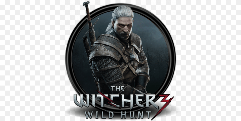 Witcher Icon Logo Get To Download Freeu0026nbsp Geralt Of Rivia Video Game, Adult, Male, Man, Person Free Transparent Png