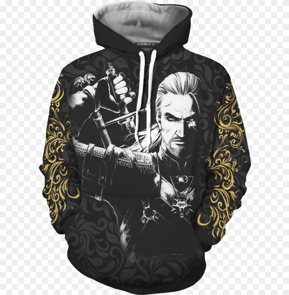 Witcher Sign 3d Hoodie Dragon Ball Hoodies Pink, Sweatshirt, Clothing, Sweater, Knitwear Free Png Download