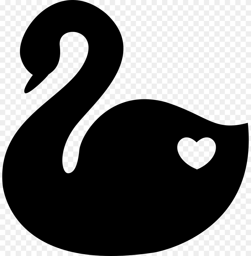 With A Heart Symbol Fidelity Symbol, Animal, Bird, Swan, Ammunition Png Image
