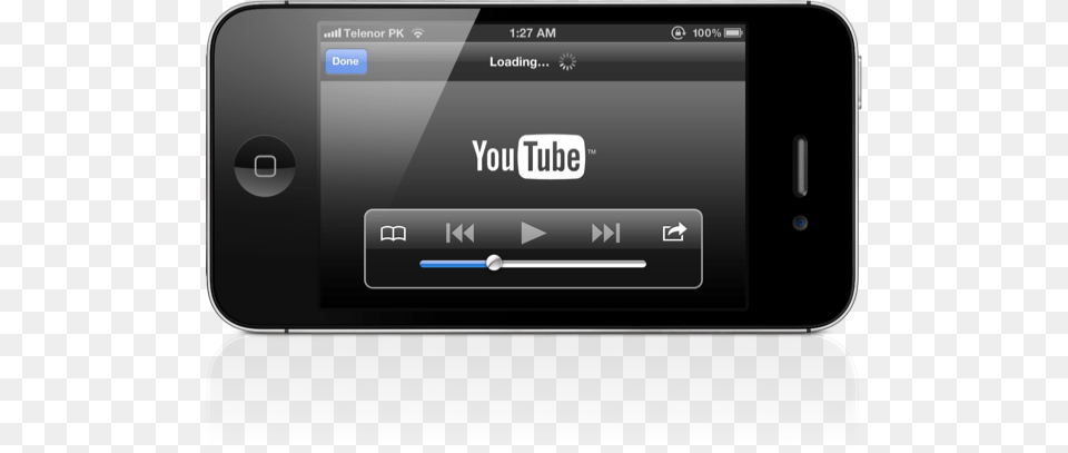 With A Lot Of Talk Regarding Ios 6 Set To Be Announced Youtube Screen On Mobile, Electronics, Mobile Phone, Phone Png