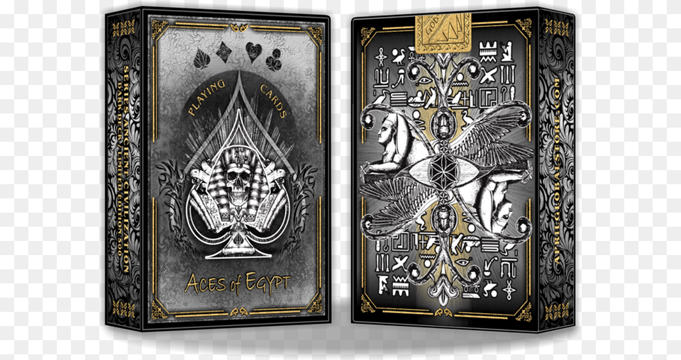 With A Tuck With Gold Foil And Inner Printing This Playing Card, Publication, Book, Art, Painting Free Transparent Png