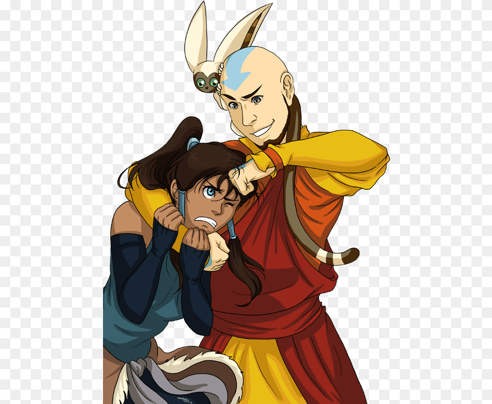 With Aang We Had Time To Learn About Every Character Korra And Aang, Book, Comics, Publication, Adult Png