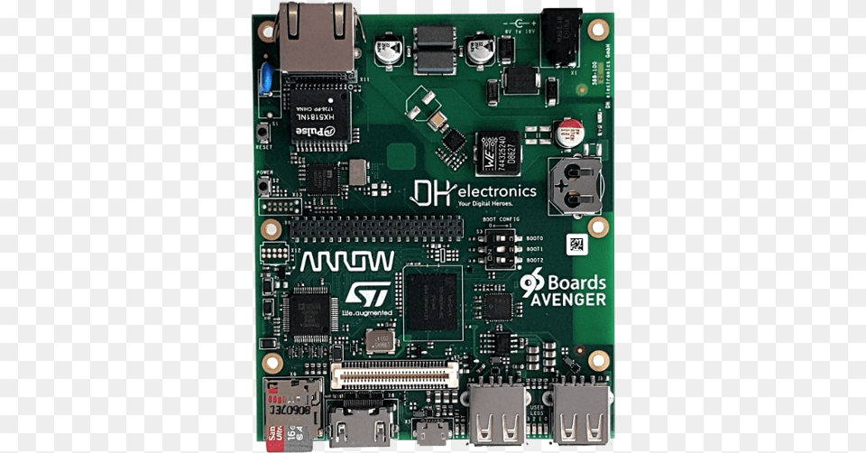 With Arrow Electronics Shiratech Avenger96 96boards, Hardware, Scoreboard, Computer Hardware, Printed Circuit Board Free Png