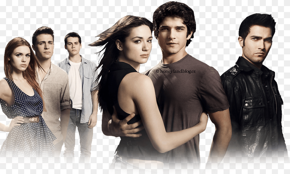 With By Flowerskahoneyland On Teen Wolf Cast, Clothing, Coat, Jacket, Adult Png Image