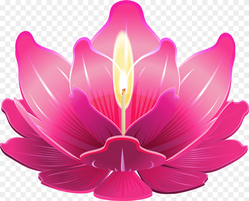 With Candle Clip Art Lotus Flower Diwali, Dahlia, Plant, Petal, Chandelier Free Transparent Png
