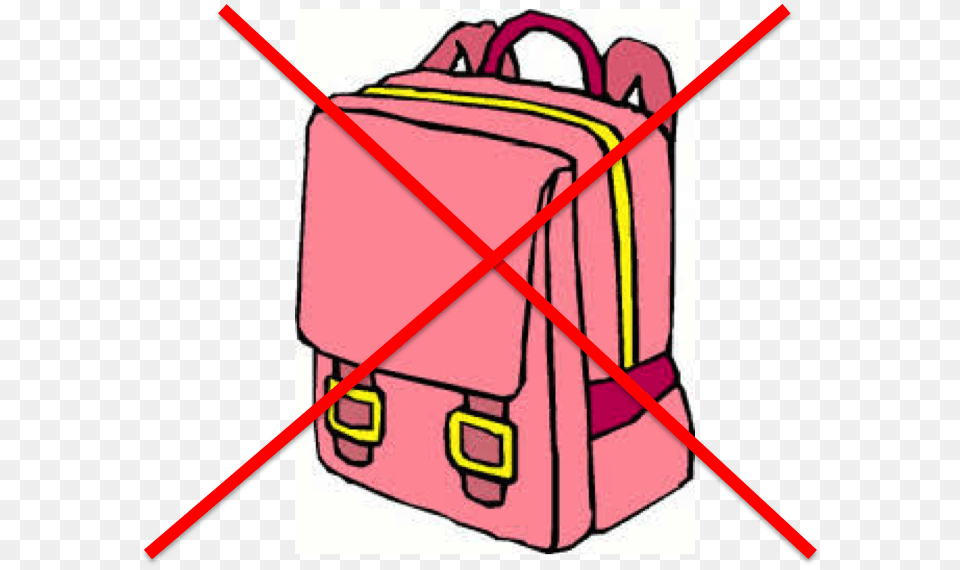 With Effect From 13 April 2015 No Bags Are Allowed Backpack Clipart, Bag Png Image