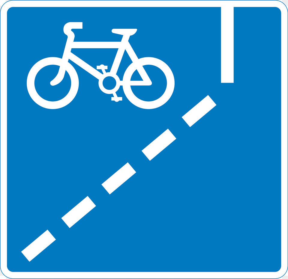 With Flow Cycle Lane Ahead Clipart, Sign, Symbol, Bicycle, Transportation Png Image