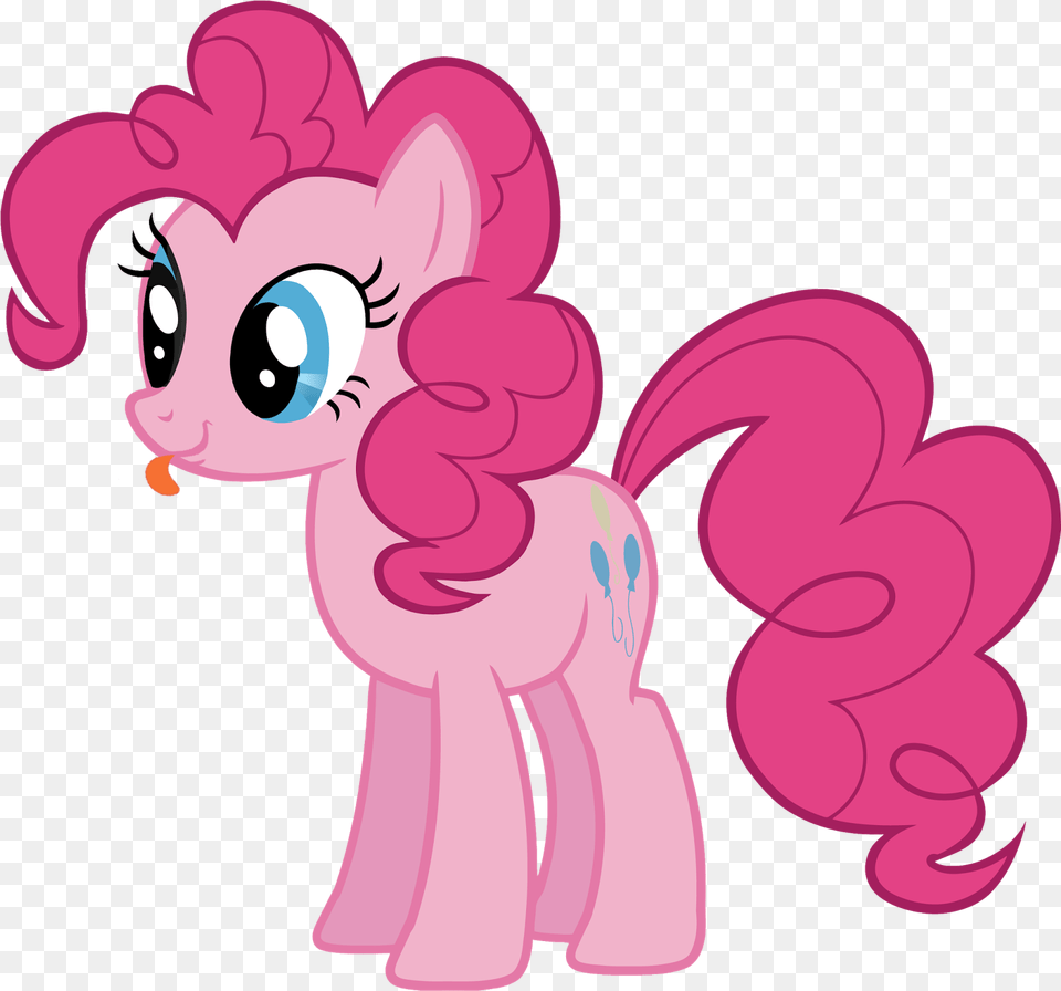 With Her Tounge Sticking Out My Little Pony Pinkie Pie, Cartoon, Art, Graphics Free Png