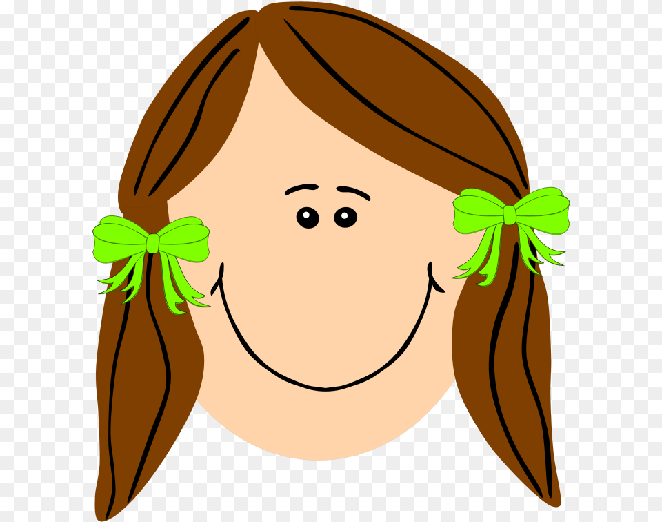 With Long Medium Sad Face Girl Clipart Brown Haired Girl Clipart, Head, Person, Photography, Portrait Png Image