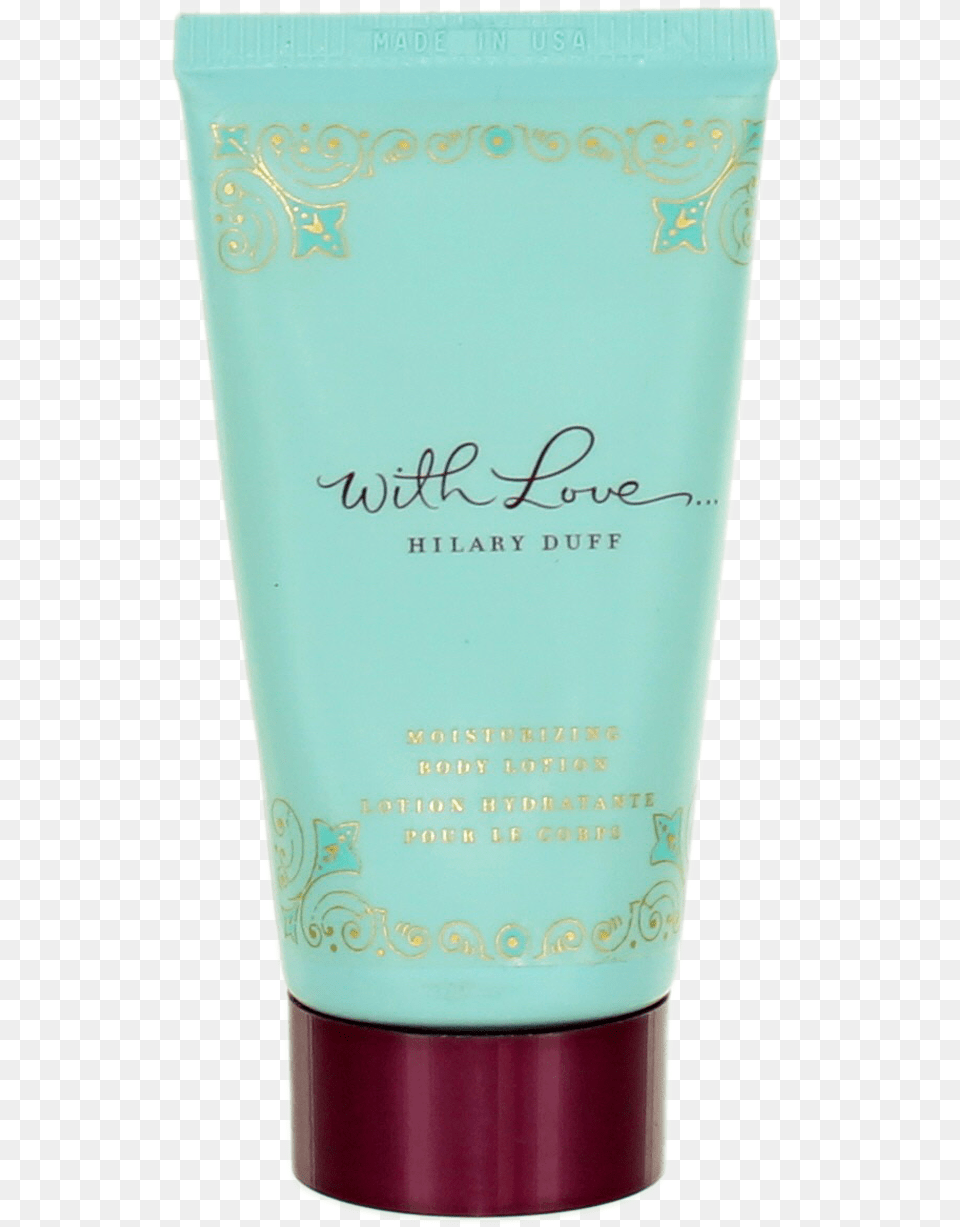 With Love By Hilary Duff For Women Body Lotion, Bottle, Cosmetics, Can, Tin Png