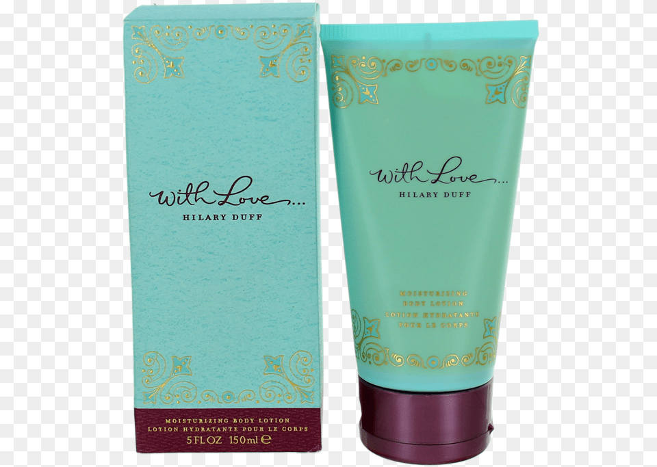 With Love By Hillary Duff For Women Body Lotion 5oz Hair Care, Bottle, Cosmetics, Can, Tin Png