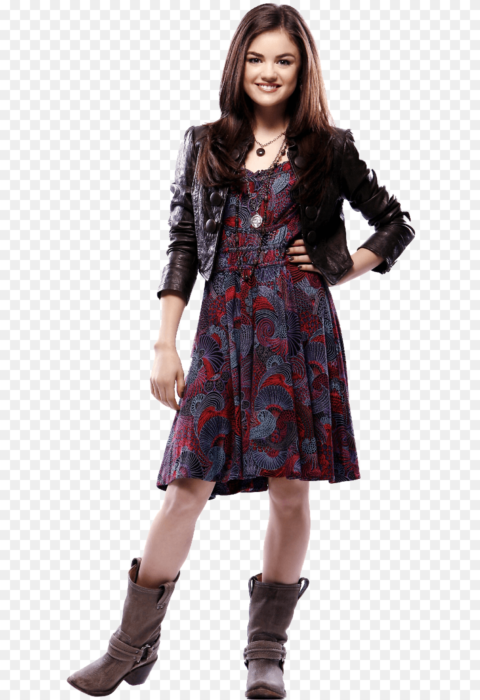 With Lucy Hale Aria Pretty Little Liars Looks, Teen, Person, Jacket, Girl Free Png Download