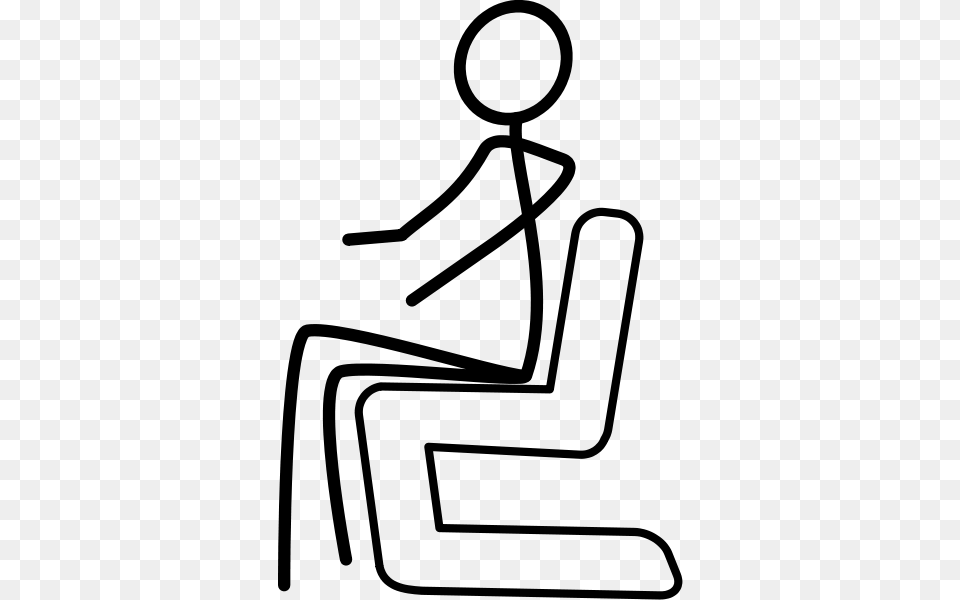 With Man Sitting, Gray Png