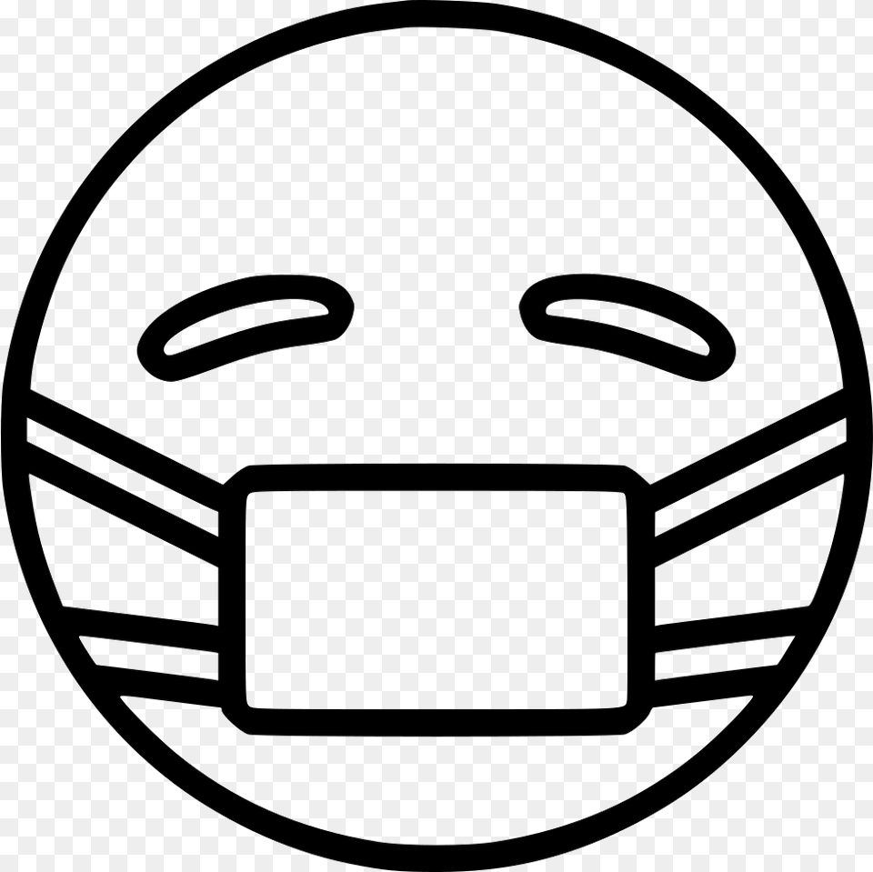 With Medical Mask Emoticon Face Mask, Helmet, Stencil, American Football, Football Png