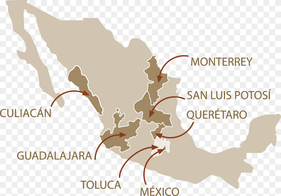 With More Than 30 Years In The Market Mca Mxico Has Poor Economy Mexico, Plot, Chart, Map, Wedding Png Image