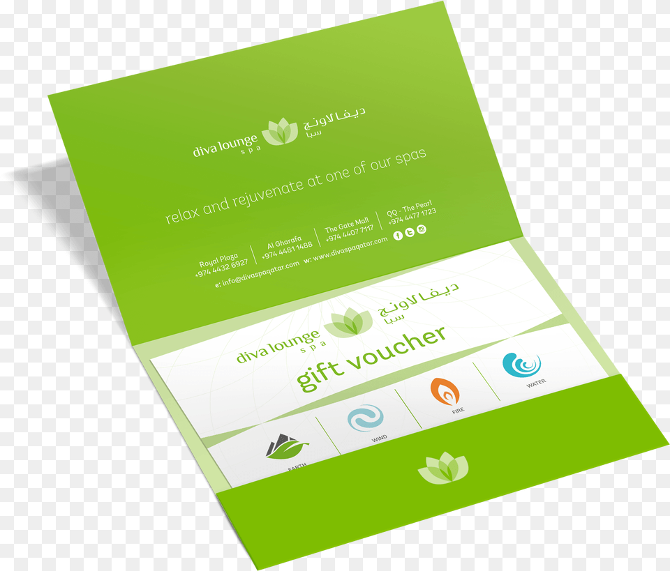 With Our Diva Lounge Spa Gift Voucher You Can Give Green Spa Voucher, Advertisement, Poster, Paper, Text Png Image