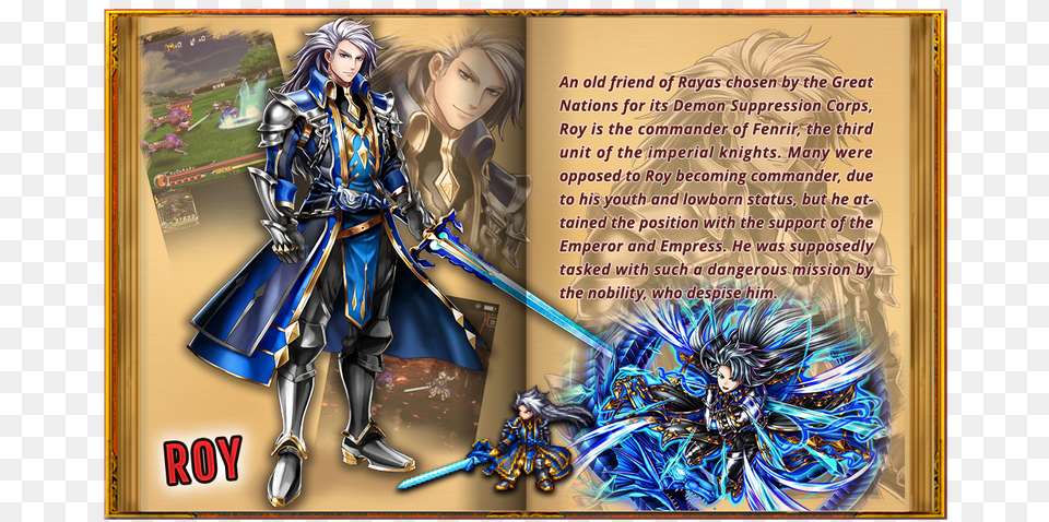 With Rayas From Their Childhood Grand Summoners Roy, Publication, Book, Comics, Adult Png Image