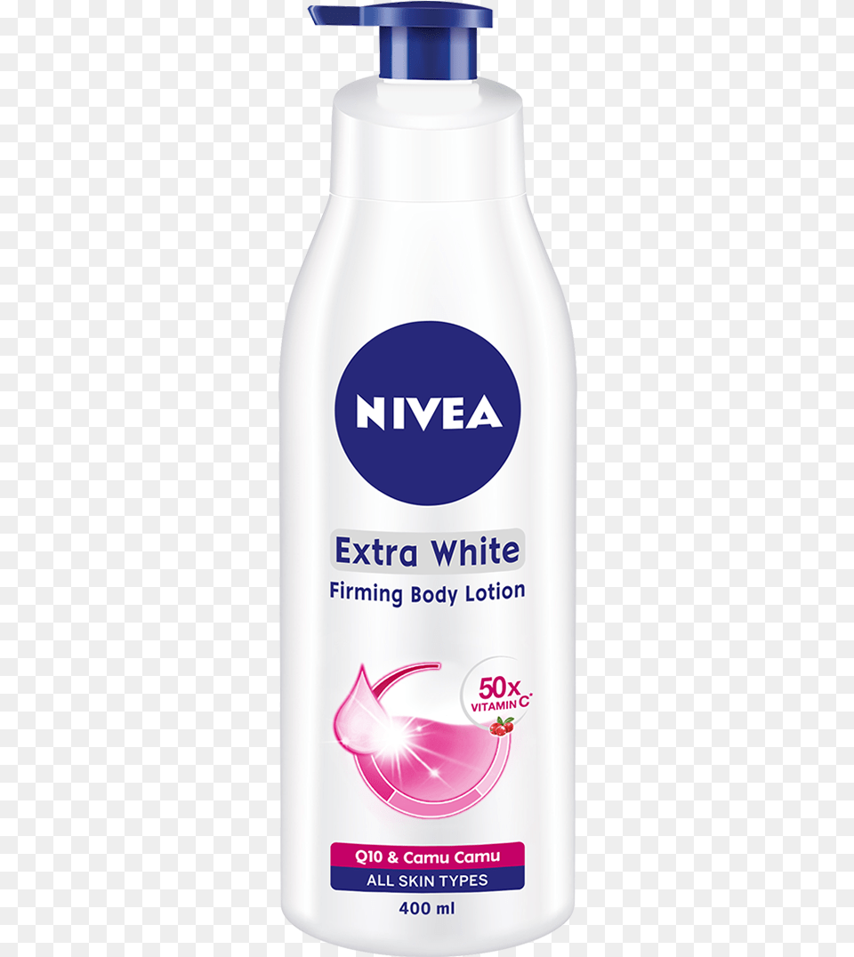 With Super Fruit Extracts Amp Q10 Your Skin Can Be Smoother Whitening Nivea Body Lotion, Bottle, Shaker, Cosmetics Free Png Download