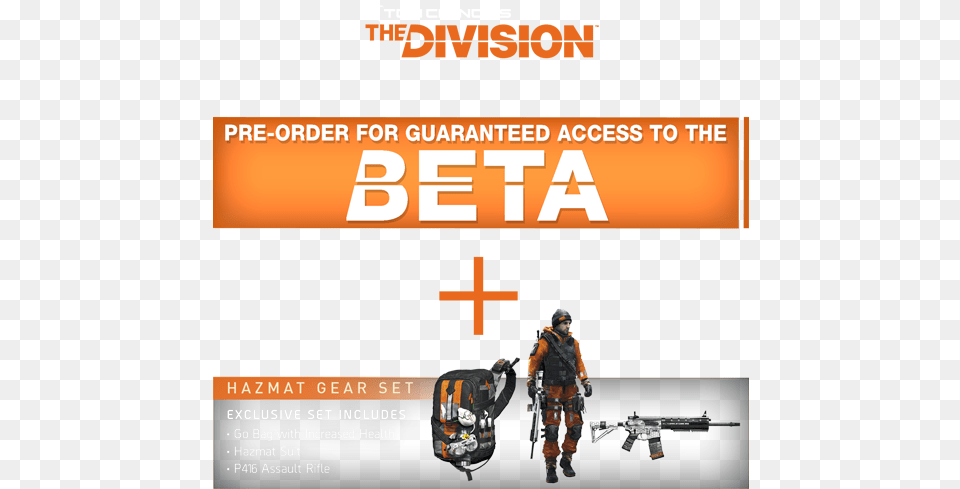 With The Division, Advertisement, Poster, Adult, Male Png Image