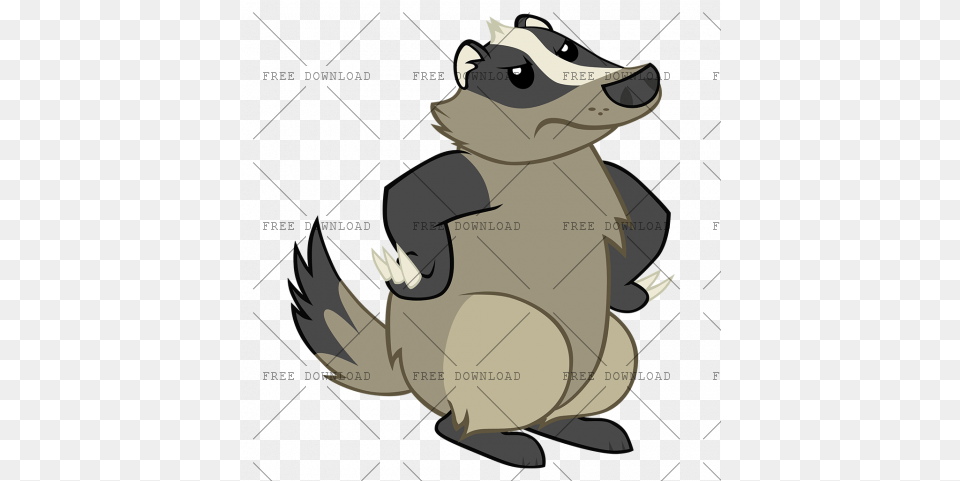 With Transparent Background Clip Art Honey Badger Animated, Animal, Mammal, Wildlife, Fish Free Png