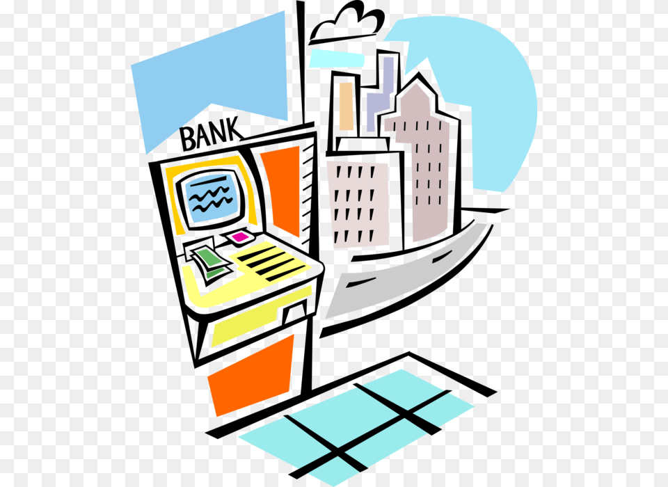 Withdrawing Cash From Bank Atm Free Transparent Png