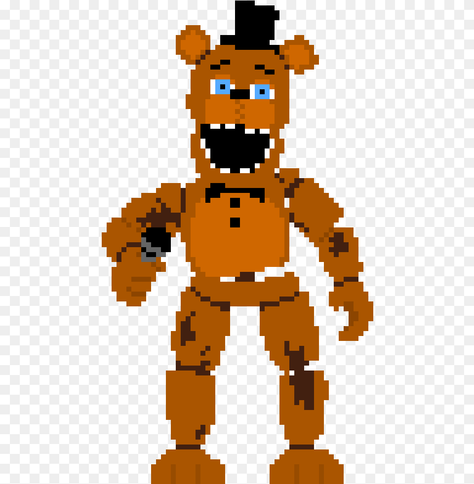 Withered Freddy For The Imagenes De 8 Bit Withered Bonnie, Baby, Person, Toy Free Png Download