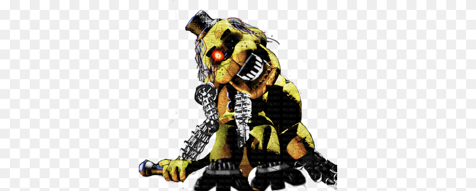 Withered Golden Freddy Fnaf 5 Golden Freddy, Baby, Person Free Transparent Png