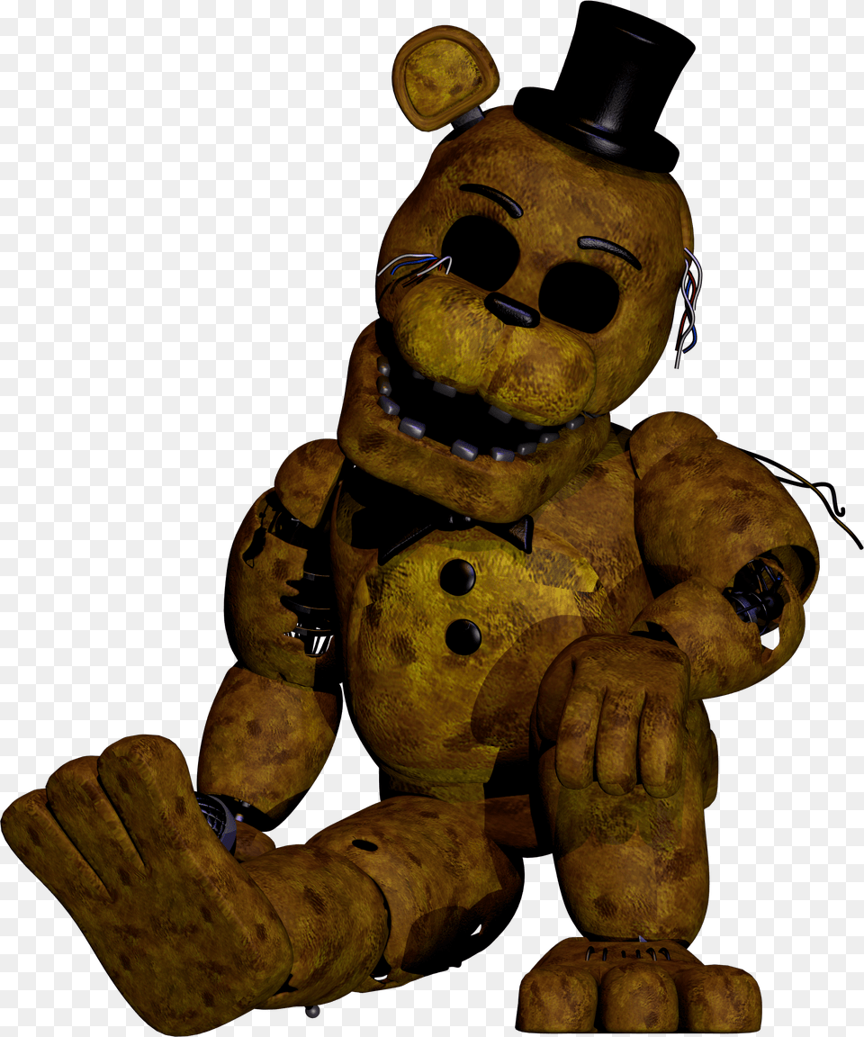 Withered Golden Freddy Render, Toy Free Png