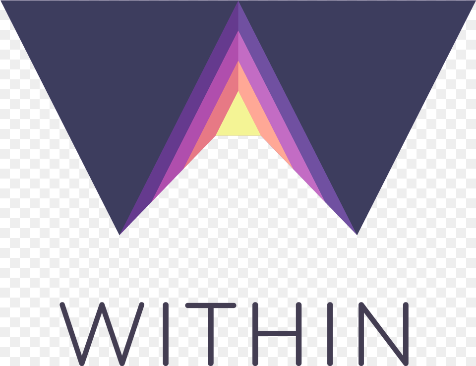 Within And Universal Music Group To Vertical, Purple, Triangle, Lighting, Logo Png Image