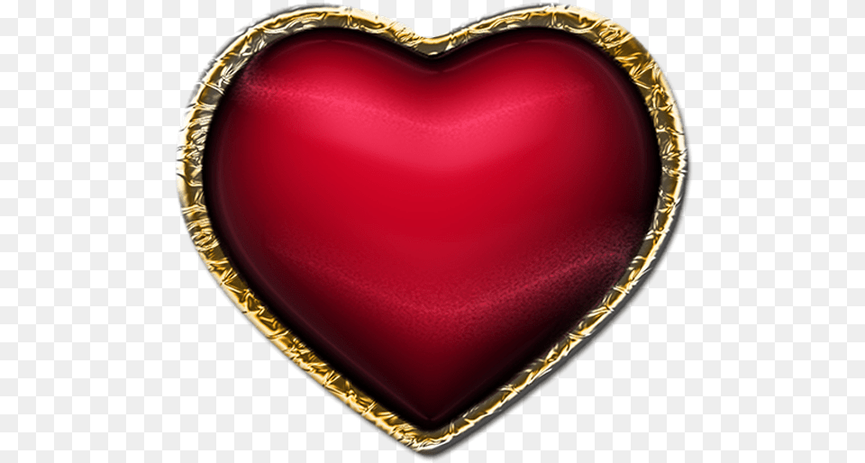 Without Background Image Gold Heart 3d Free Png Download