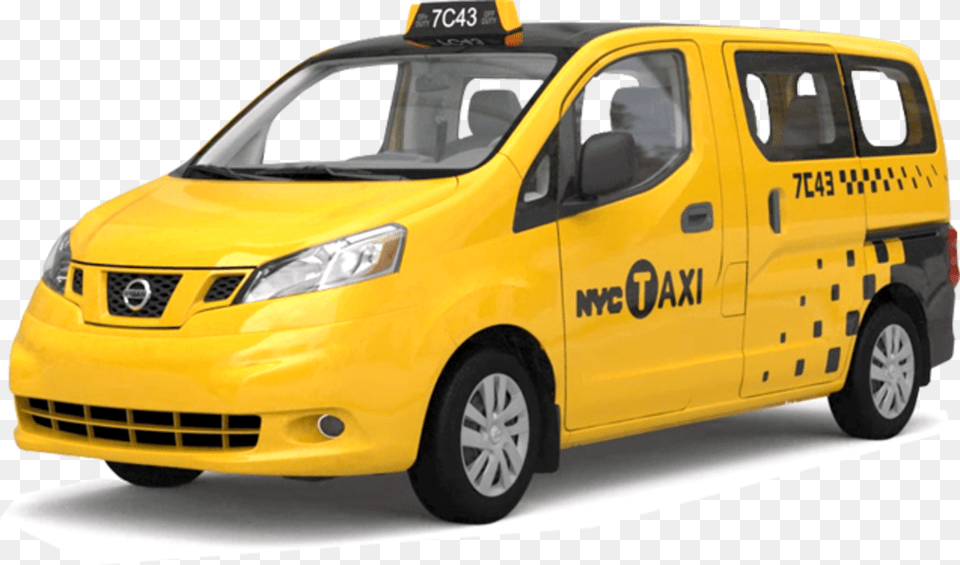 Without Smarts New York39s 39taxi Of Tomorrow39 Is Really Nv200 New York Taxi, Car, Transportation, Vehicle, Machine Free Png