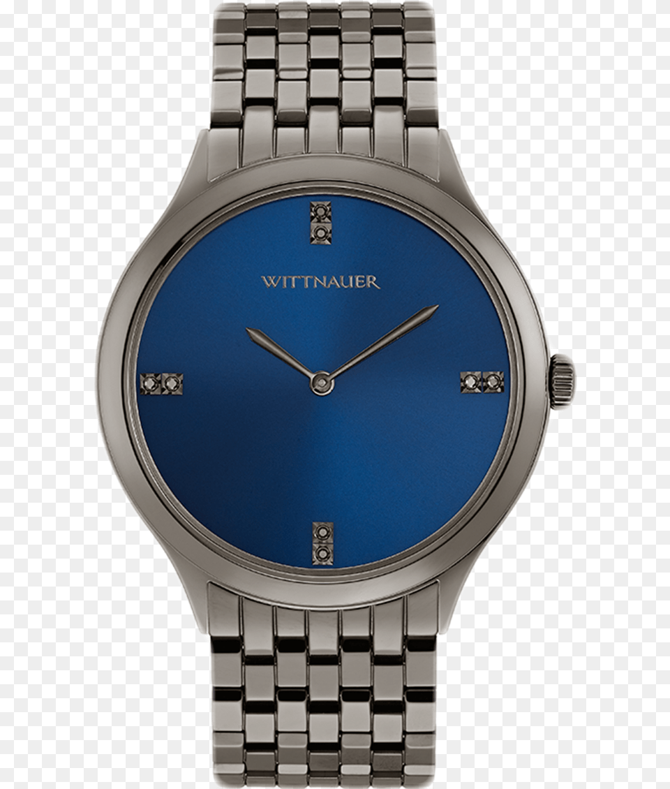 Wittnauer Men S Black Tie Watch With Blue Dial And, Arm, Body Part, Person, Wristwatch Free Png Download