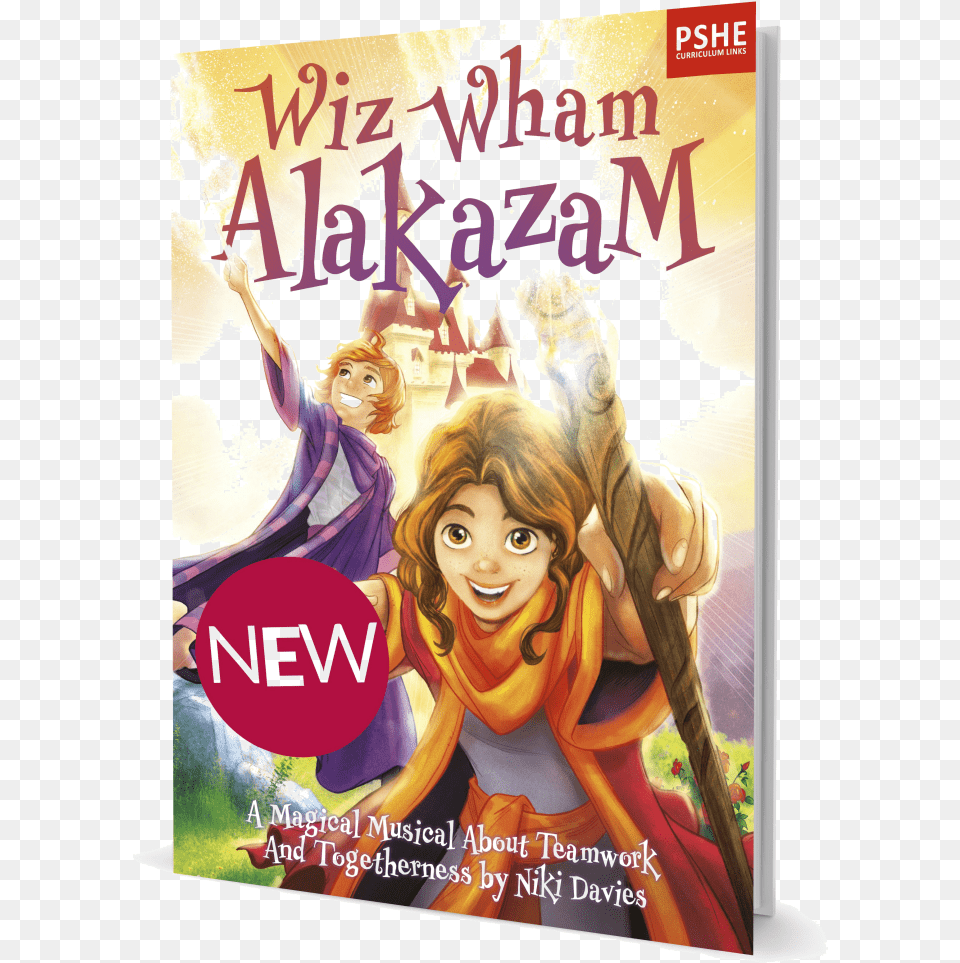 Wiz Wham Alakazam By Niki Davies All Year Round Musical Poster, Book, Comics, Publication, Face Png Image