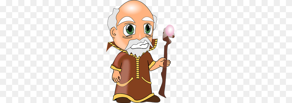 Wizard Baby, Person, Book, Comics Png Image