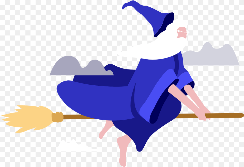 Wizard, Cleaning, Person, Animal, Fish Png Image