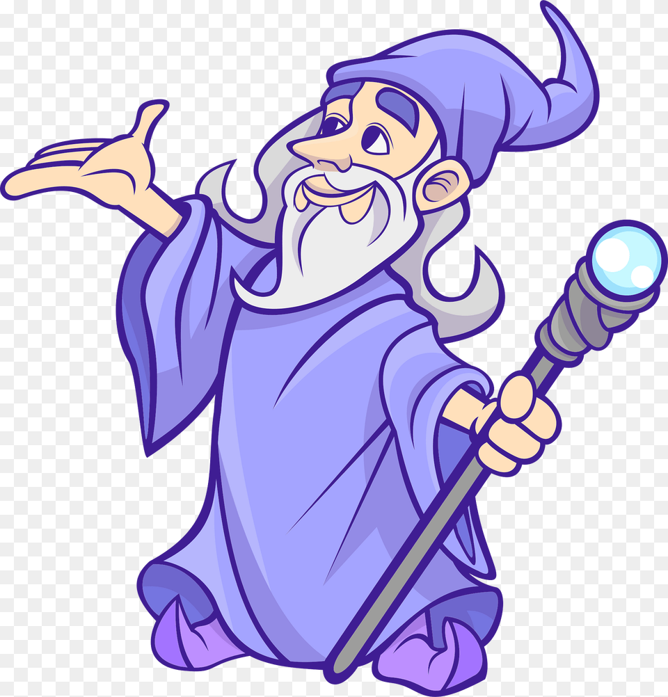Wizard Clipart, Baby, Person, Cartoon, Book Free Png Download