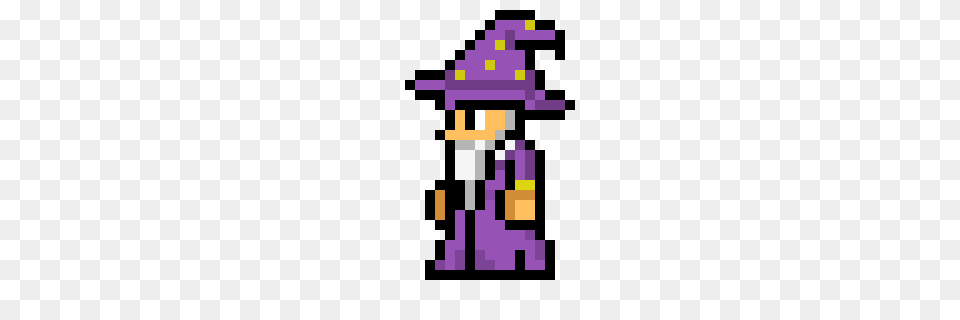 Wizard From Terraria Pixel Art Maker, Purple, Dynamite, Weapon Free Png Download