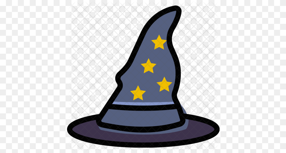 Wizard Hat Halloween Scary Icon Clip Art Movie Ticket, Clothing, Star Symbol, Symbol Free Transparent Png